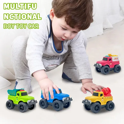 Miniatura 6 de Aigitoy Juguetes de auto para niños y niñas de 1 a 3 años, camión de reciclaje verde, sin BPA, sin ftalatos, PVC, plástico reciclado, juguete