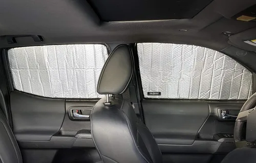 Miniatura 5 de YelloPro Ventana Lateral Asiento Delantero Parasol Reflectante Ajuste Personalizado para 2016 2017 2018 2019 2020 2021 2022 2023 Toyota Tacoma, TRD