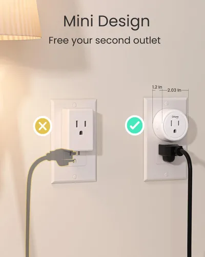 Miniatura 7 de GHome Smart Enchufe inteligente WiFi 5G 15A compatible con Alexa y Google Home, temporizador de salida, temporizador de salida WiFi para el hogar