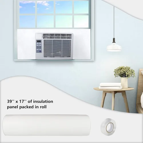 Miniatura 7 de BJADE'S Panel de espuma con aislamiento lateral de aire acondicionado para ventana, paneles de aislamiento envolvente completo de una sola pieza