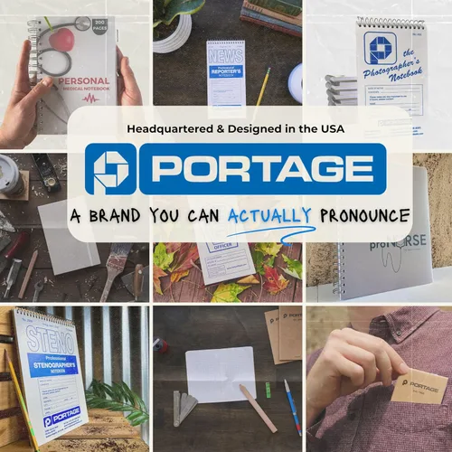 Miniatura 6 de Portage - Cuaderno en Blanco con Tapa Dura y Estética para Escritura y Diario – Libreta con Papel Resistente a Manchas para Llevar Diario, Alto GSM
