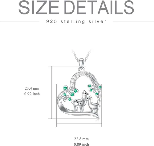 Miniatura 6 de RMREWY Collar de animal para mujer, plata de ley 925, delicado y bonito dije de animal, collar delicado con dije, regalo de cumpleaños, graduación