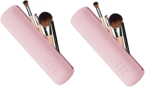 Miniatura 2 de soporte de cepillo de maquillaje de silicona 1 pieza beige