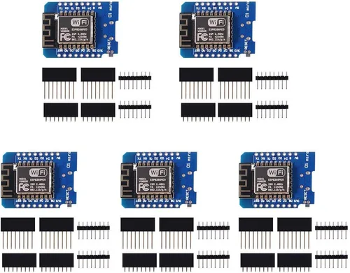 Miniatura 5 de ACEIRMC 5pcs ESP8266 ESP-12 ESP-12F NodeMcu Mini D1 módulo WeMos Lua 4M bytes WLAN WiFi Internet Desarrollo Base en ESP8266 ESP-12F para Arduino