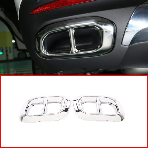Cubierta exterior de acero inoxidable para Mercedes Benz GLE350 GLE450 GLC GLS W167 X253 X167 X167 2020 (plata brillante)