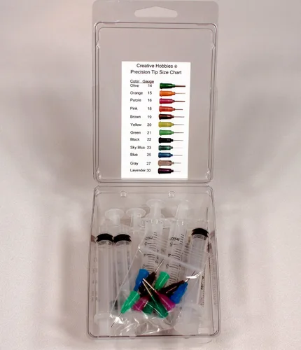 Miniatura 7 de Creative Hobbies Jeringa aplicadora de pegamento para diamantes de imitación de parte trasera plana y manualidades de pasatiempos, 0.2 fl oz