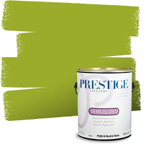 Miniatura 48 de PRESTIGE Pinturas Pintura interior e imprimación en uno, 1 galón, cáscara de huevo, aventura