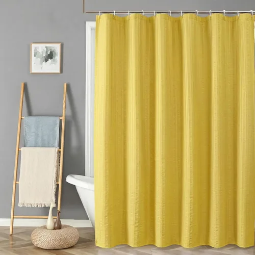 Miniatura 84 de Aiyufeng Moga - Cortina de ducha verde salvia, cortinas de ducha texturizadas en relieve 3D para baño, cortina de baño de tela de poliéster de lujo