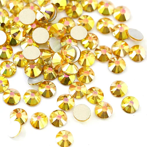 Towenm 720 diamantes de imitación de cristal con parte trasera plana, SS20 de 0.189 in, cristales de cristal de parte trasera plana no termofijos,