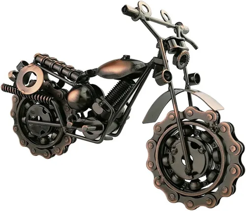 Winterworm Arte creativo retro de hierro modelo de motocicleta de metal colección Moto Adornos simples y modernos para decoración del hogar para los