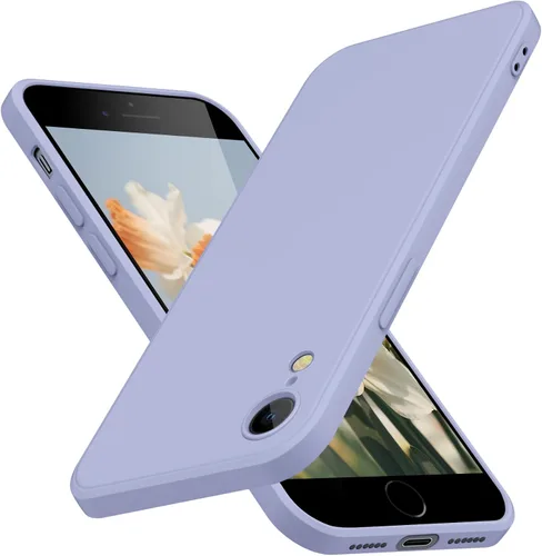 Miniatura 10 de Funda para iPhone XR de silicona líquida, protección de cuerpo completo, suave antiarañazos para iPhone XR, ajuste delgado, duradero, 6.1 pulgadas
