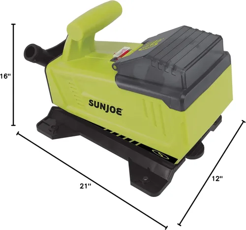 Miniatura 9 de Sun Joe 24V-XFP5-CT Bomba de transferencia inalámbrica IONMAX de 24 voltios de 5.0 GPM, elevación de succión de 13 pies, altura de cabeza de 52 Sólo