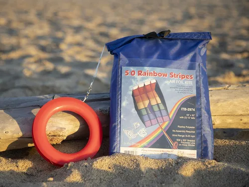Miniatura 5 de In the Breeze Rainbow Stripes 5.0 Parafoil Kite