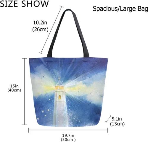 Miniatura 3 de ZzWwR Elegante bolso de hombro extra grande con patrón de estilo de moda para playa, viajes, fin de semana, gimnasio, compras de comestibles