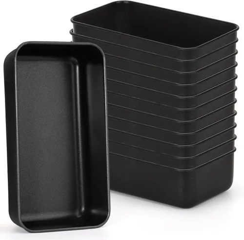 Miniatura 12 de P&P CHEF Juego de moldes para pan, moldes para pan de 9 x 5 pulgadas, moldes de acero inoxidable para pan y pastel de lasaña, saludable y no tóxico