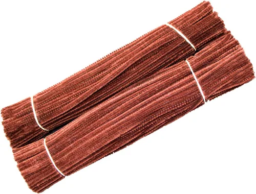 Miniatura 8 de Waycreat 200 piezas de limpiapipas de felpilla rosa para decoración de manualidades (0.236 in x 12 pulgadas)
