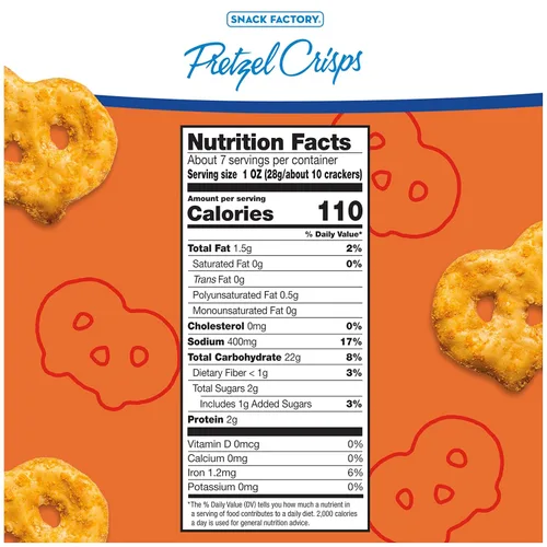 Miniatura 7 de Papas fritas de pretzel Buffalo Wing de Snack Factory, sin OGM, bolsa resellable de 7.2 onzas