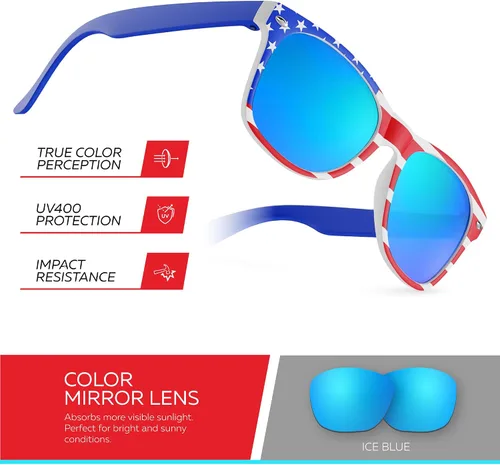 Miniatura 175 de Retro Rewind Lentes de sol para niños y niñas de 3 a 12 años, inastillables, UV400, lentes de sol para niños pequeños