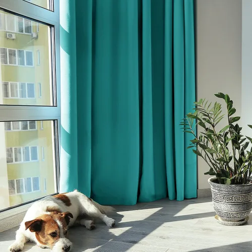 Miniatura 77 de Deconovo Cortinas opacas 100% con forro negro, cortinas con ojales aisladas térmicamente que reducen el ruido, doble capa para oscurecer