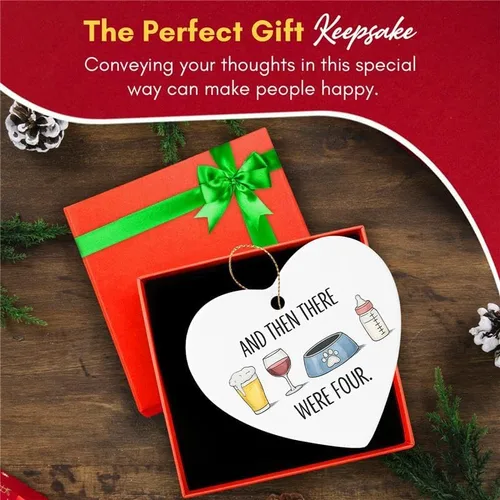Miniatura 7 de Adorno de Navidad – Bebé Próximamente – Regalo de revelación de embarazo, para mamá, papá, bebé, anuncio ideas, regalos para parejas, perros