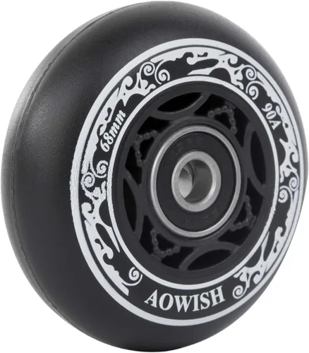 Miniatura 6 de Ruedas Ripstik de 2.677 in de 2.677 in, ruedas Ripstick 90a, ruedas de repuesto de 2 ruedas con rodamientos ABEC-9 para mini Ripstik/Carving Negro