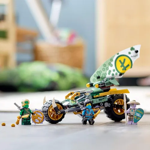 Miniatura 7 de LEGO NINJAGO - Kit de construcción Lloyd’s Jungle Chopper Bike 71745; juguete de bicicleta ninja con las minifiguras NINJAGO Lloyd y NYA, nuevo 2021