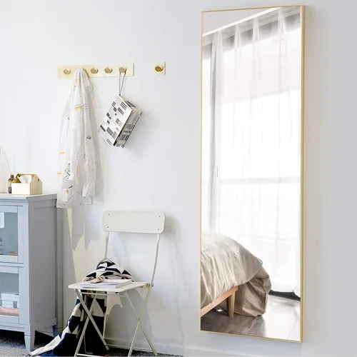 Miniatura 25 de MIRUO - Espejo de pared para colgar sobre la puerta, marco de poliestireno para baño, dormitorio, sala de estar, dormitorio y más