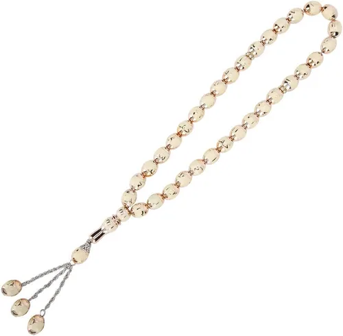 Miniatura 8 de HEEPDD Cuentas de oración musulmana de 13.8 in de longitud y 0.472 in, pulsera Tasbih beige, 33 cuentas de conteo preciso de Dhikr para uso diario