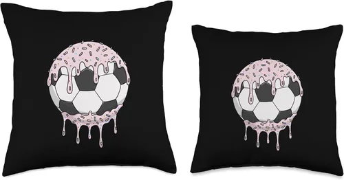 Miniatura 3 de Soccer Ball Sports Sprinkles Drip Football Boys Girls Kids Throw Pillow