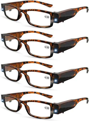 Miniatura 9 de Gafas de lectura con luces LED lectores con luces Lector de lupa +59.1 in
