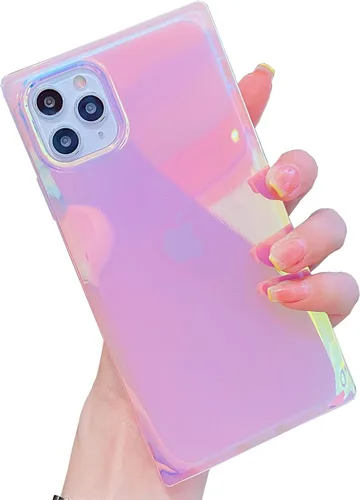 Miniatura 14 de Elegante concha de madre perla compatible con iPhone 13 Pro de 6.1 pulgadas, estuche de borde rectangular, elegante y delgado, con perla de abulón