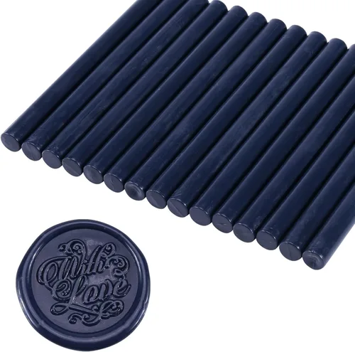 Miniatura 17 de Yoption 15 barras de cera para sellar pistola de pegamento para sello de cera, ideal para invitaciones de boda, sobres, tarjetas, ideas de regalo