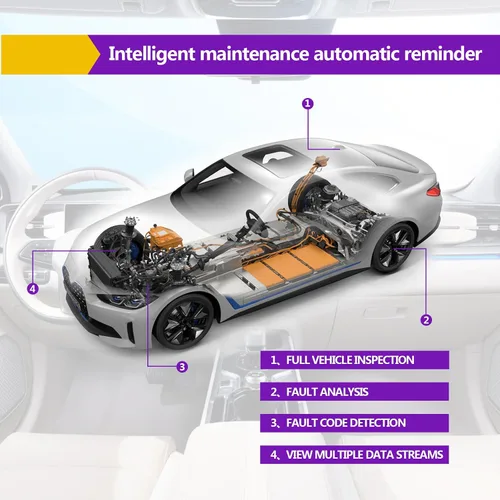 Miniatura 6 de Mini ELM327 OBDII Escáner de diagnóstico automotriz para coche, herramienta profesional de detección de fallas Bluetooth para coche y lector