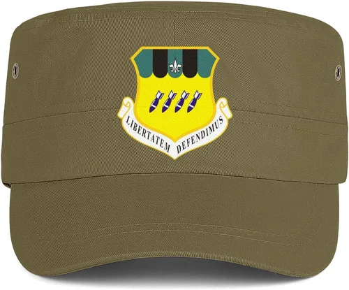 Miniatura 2 de Cadet Army Cap 2D Bomb Wing Adjustable Baseball Hat Vintage Military Flat Top Cap