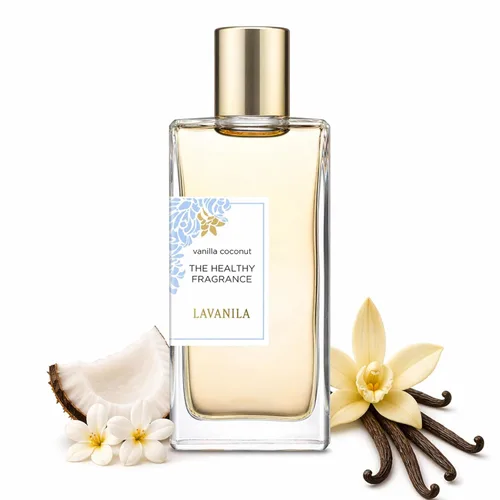 Lavanila Perfume de vainilla y coco para mujer, 1.7 onzas líquidas, coco tropical, flor de tiare de Tahití y fragancia cálida de vainilla, Eau de