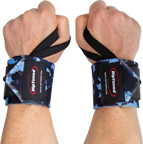 Miniatura 25 de Rip Toned Muñequeras de 18" – Correas de muñeca respaldadas por la USPA para levantamiento de pesas – Soporte de muñeca de calidad – Ajustables, Rojo