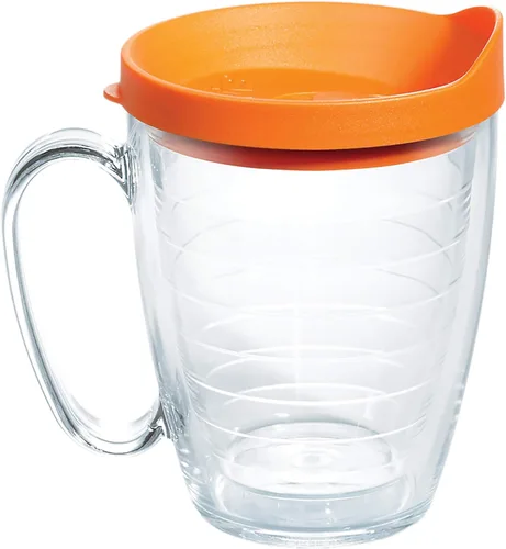 Miniatura 16 de Taza de viaje Tervis de doble pared transparente y colorida con tapa fabricada en Estados Unidos mantiene las bebidas frías y calientes, 24 onzas