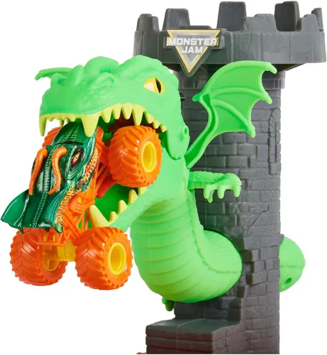 Miniatura 5 de Monster Jam, juego Dueling Dragon con camión monstruo Dragón exclusivo a escala 1:64, juguetes para niños de 3 años en adelante