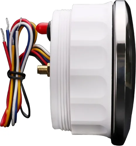 Miniatura 5 de MOTOR METER RACING W Pro 3.346 in 3-3/8" GPS Velocímetro con señal de giro de haz alto 160 MPH Negro Dial blanco LED Digital Odómetro impermeable