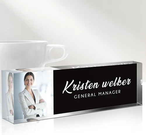 Miniatura 43 de Placa de Nombre Personalizada para Escritorio, Placas de Nombre Personalizadas para Escritorios, Placa de Nombre Personalizada de Acrílico