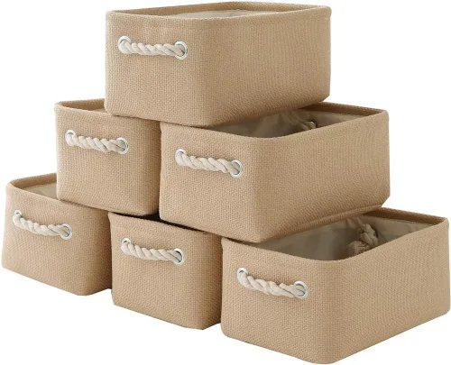 Miniatura 26 de TheWarmHome Contenedores de almacenamiento para estantes, tamaño mediano, 3 unidades, 13.8 pulgadas de largo x 9.8 pulgadas de ancho x 6.7 pulgadas