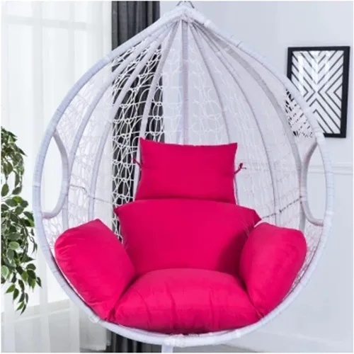 Miniatura 20 de ZTGL Cojines para silla de huevo, cojín para silla de huevo, cojín grueso para interiores y exteriores, para patio, jardín, rojo vino