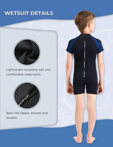 Miniatura 4 de Lemorecn Trajes de neopreno para niños de 0.118 in y 0.079 in, traje de neopreno prémium para niños y niñas