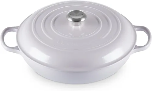 Miniatura 13 de Le Creuset Braiser Signature de hierro fundido esmaltado, 5 cuartos de galón, Flame Llama