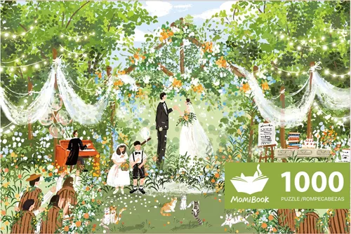 Miniatura 11 de MOMIBOOK Rompecabezas de 1000 piezas para adultos, rompecabezas de Arashiyama Sakura Tour, imagen de pintura, flor de cerezo, difícil, desafiante