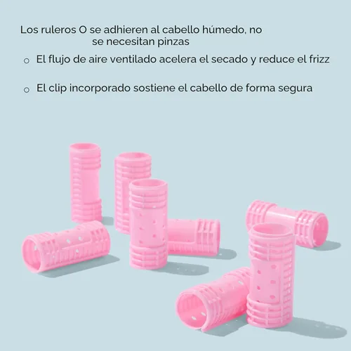 Miniatura 2 de Tubos para el cabello de fijación a presión, de Diane, Rosado