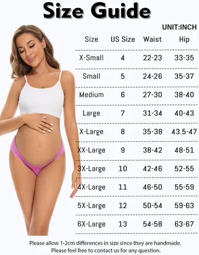 Miniatura 6 de Molasus Cotton Crossover Maternity Underwear Under Bump Pregnancy Bikinis Panties