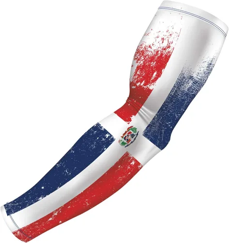 Miniatura 24 de B-Driven Sports Sleeve Pro-Fit - Manga Patriótica - Estados Unidos, Cuba, México, Israel, Canadá, Venezuela, Rep. Dominicana - Individual Bandera