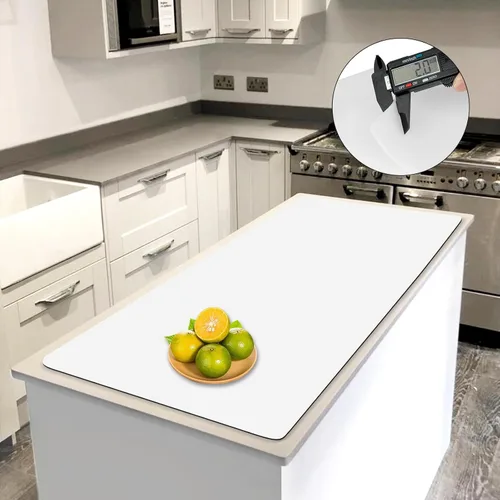 Miniatura 38 de Tapete de silicona súper grande, 120 x 24 pulgadas, tapete de silicona para encimera de cocina, tapete antideslizante resistente al calor, tapete