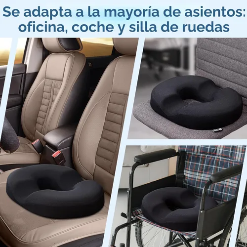 Miniatura 4 de 5 STARS UNITED Cojín de Donut para Hemorroides y Coxis – Cojín Grande para Alivio del Dolor – Coxis, Próstata, Ciática, Suelo Pélvico, Úlceras por